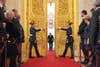 Vladimir Putin makes a grand entrance into his inauguration ceremony at the Kremlin in Moscow. Alexsey Druginyn is a photographer for the Russian International News Agency based in Moscow.