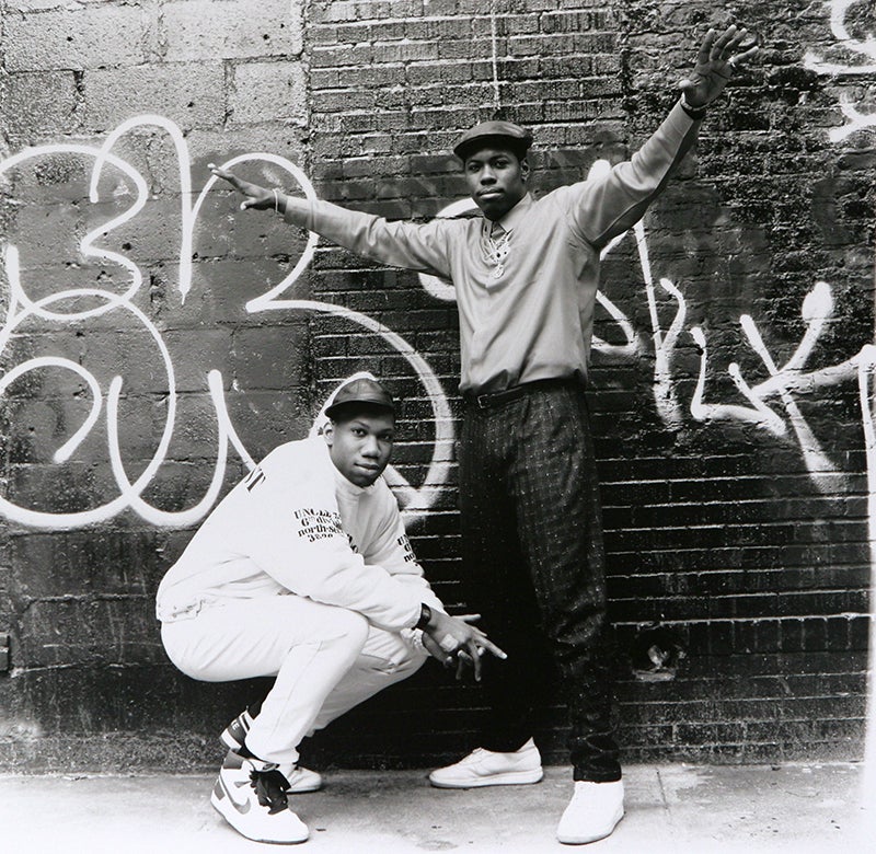 "I shot this photo of BDP for their record company press release of their album 'Criminal Minded' Sadly DJ Scott La Rock was murdered months after the album release."