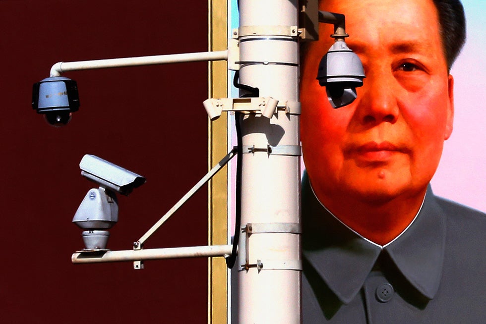 Security cameras can be seen in Beijing's Tiananmen Square in front of a portrait of former Chinese Chairman Mao Zedong. David Gray is a Reuters staffer based in Beijing. Keep up to date with his assignments by checking out his <a href="http://blogs.reuters.com/david-gray/">blog</a>.