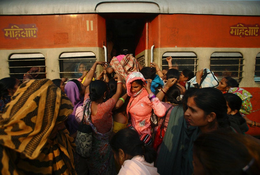 Women try to enter the ladies' compartment of a crowded train heading towards Delhi at Noli Railway Station in Utter Pradesh, India. The role and treatment of women in society has recently become a hot political issue in the country, since the Dec. 16 gang rape of a 23-year-old student in New Delhi, who later died of her injuries. Navesh Chitrakar is a Reuters staffer based in Nepal. His work has appeared in our weekly roundup more than any other photographer. See more of his images <a href="http://www.americanphotomag.com/photo-gallery/2012/10/photojournalism-week-october-5-2012?page=1">here</a> and <a href="http://www.americanphotomag.com/photo-gallery/2012/09/photojournalism-week-september-28-2012?page=7">here</a>.