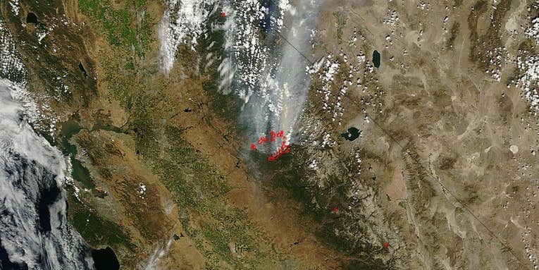 Photo of the Day: The Yosemite Wildfire, From Space