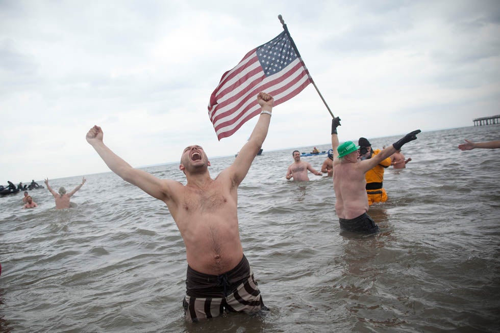 Monte Isom of New York screams while taking part in the Coney Island Polar Bear Club's annual New Year's Day Polar Bear Swim. Andrew Kelly is a Reuters staffer based in New York City. See more of his work <a href="http://www.americanphotomag.com/photo-gallery/2012/11/photojournalism-week-aftermath-sandy?page=8">here</a>.