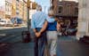 "I stepped out of the Canal St. subway station when I spotted this elderly couple. They turned on the next block, I never saw their faces."