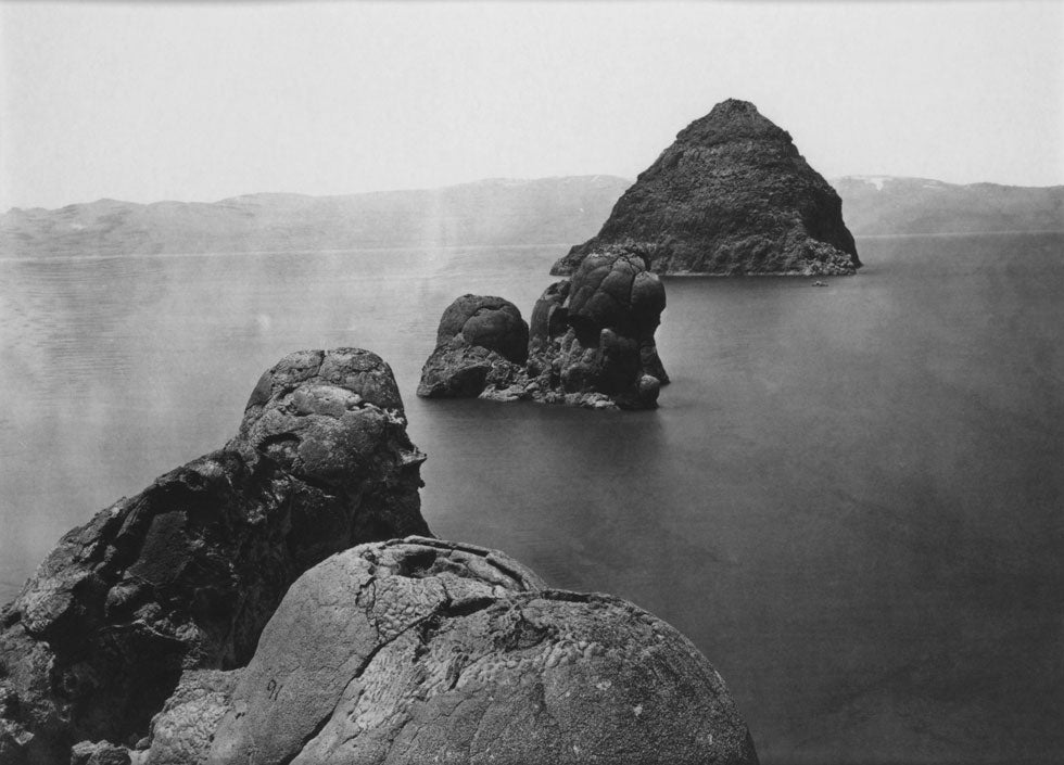 Timothy OâSullivan, "Rock Formations, Pyramid Lake, Nevada"