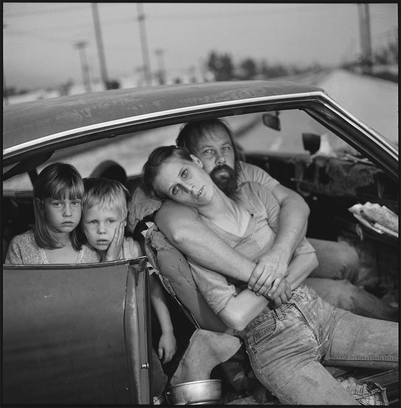 The Damm Family in Their Car, Los Angeles, California, USA 1987