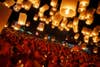 Buddhist monks release paper lanterns into the sky in Suphan Buri province, Thailand. The lanterns were released during a traditional pilgrimage to pay homage to Lord Buddha and bless Thailand as it enters the new year. Sukree Sukplang is a Reuters photographer based in Thailand.