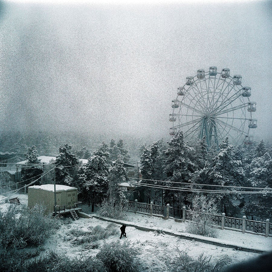 A Ferris wheel in Yakutsk, Russia.