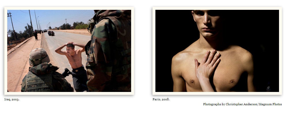 A spread shown in CNN's "War & Fashion"