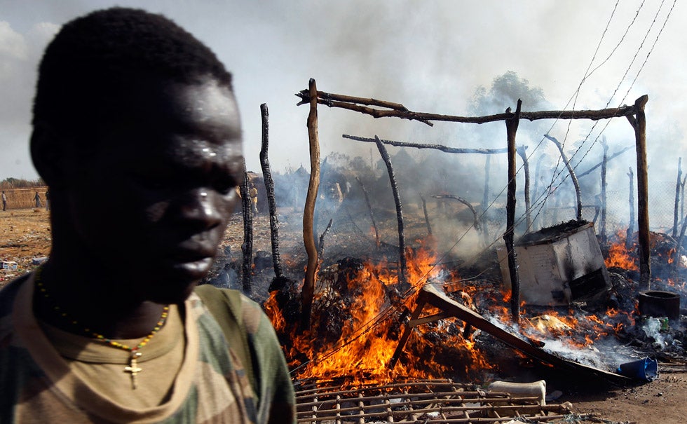 A soldier walks past a destroyed market in South Sudan, the result of airstrikes carried out by Sudanese warplanes. Violence sprung up between the two African nations due to a dispute over ownership of a major oil field. Goran Tomasevic is a well-respected conflict photographer and staffer for Reuters. He is based in the region and covered South Sudan’s struggle for independence. In both 2003 and 2005 he was awarded Reuters Photographer of the Year.
