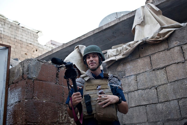 Jim in the Karm Jebel neighborhood of Aleppo, that was being heavily fought over. November 5, 2012.