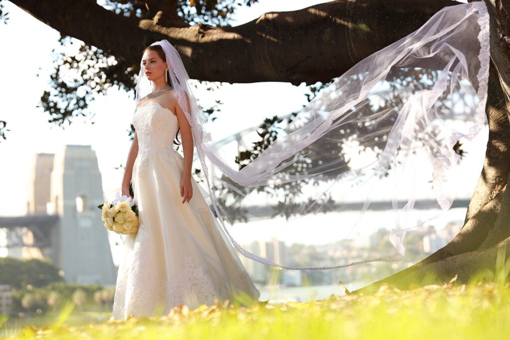 Canon RF 85mm F1.2 L portrait lens bride sample