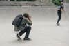 WANDRD backpack at the skate park