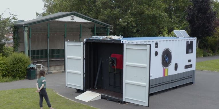 This photographer transformed a shipping container into a working camera This photographer transformed a shipping container into a working camera