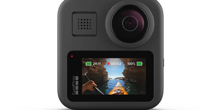 The GoPro Max camera has two lenses that go beyond 360 video