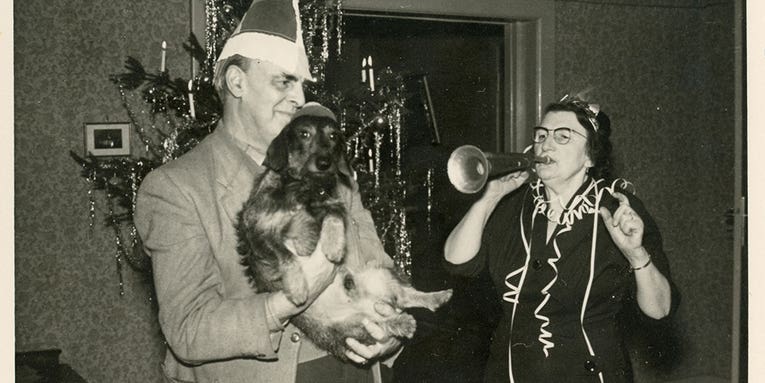 Check out these vintage photos of dogs and their people