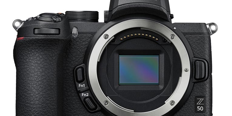 Nikon’s Z50 is a mirrorless DX format camera with a Z mount lens Nikon’s Z50 is a mirrorless DX format camera with a Z mount lens