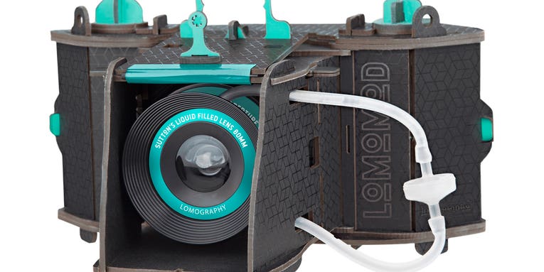 Lomography’s build-it-yourself camera in a box has a crazy liquid filled lens
