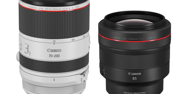 Canon announces two new RF mount lens, the 85mm f/1.2 and the 70-200mm f/2.8