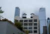 buildings on a foggy day