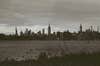 Manhattan skyline on an overcast day