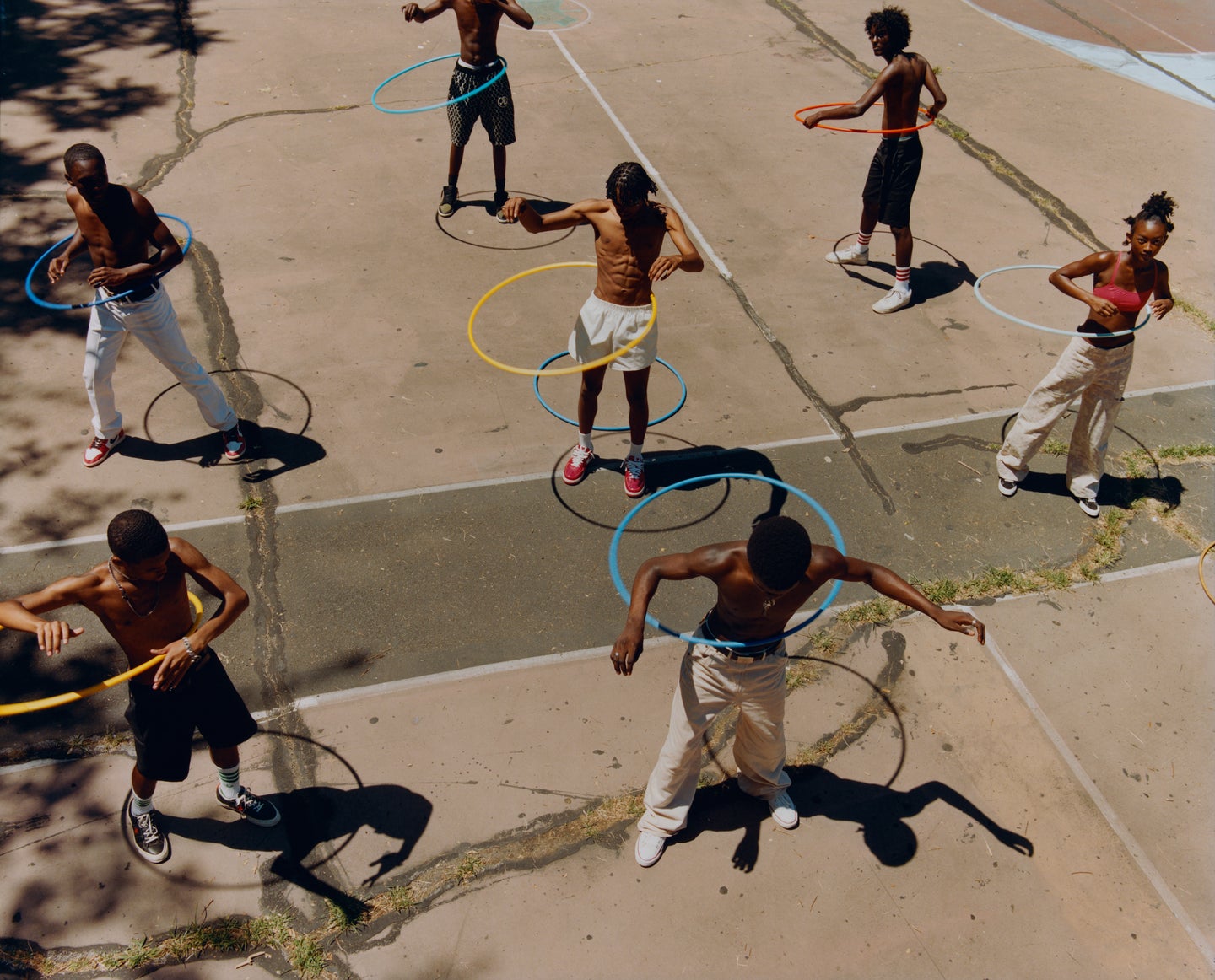 Untitled (Group Hula Hoop), 2019.