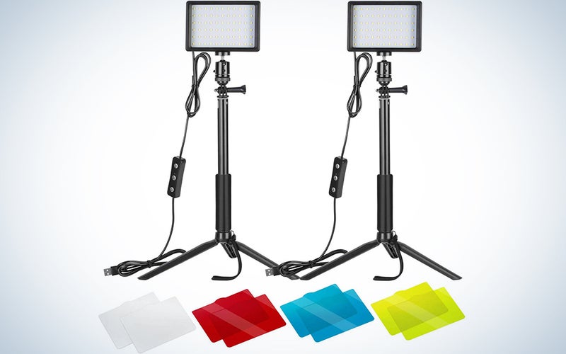 Neewer 2 Pack Dimmable 5600K USB LED Lights