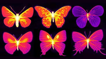 These infrared images show just how alive butterflies’ wings are