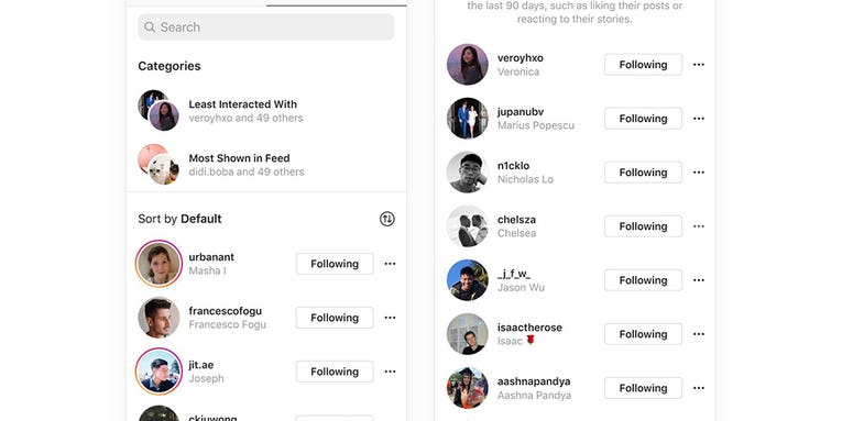 Instagram just made it easier to unfollow people
