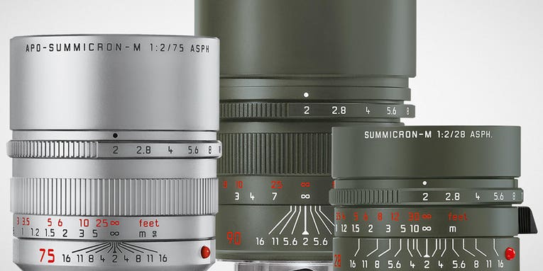Leica released three colorful, limited-edition lenses for the M-system