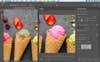 Adobe Photoshop Fill Tool image of ice cream