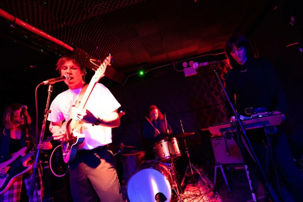 The wide field of view on the Sony FE 20mm F1.8 G lens made it possible to capture all the members of this band.