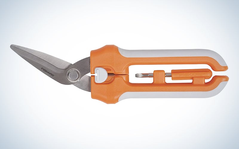 Fiskars Package Opener With Snap-in Screwdriver (158920-1001),Orange