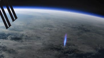 Rare ‘blue jet’ lightning spotted and photographed from space