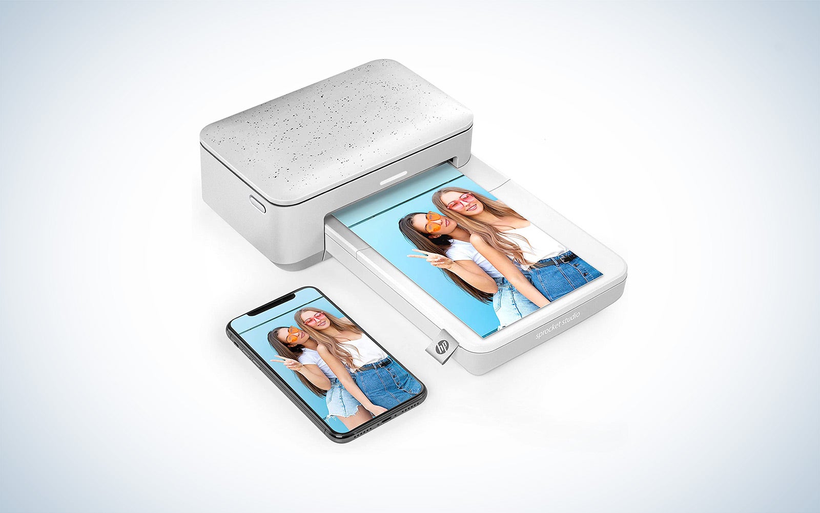 The HP Sprocket Studio is the best portable photo printer.