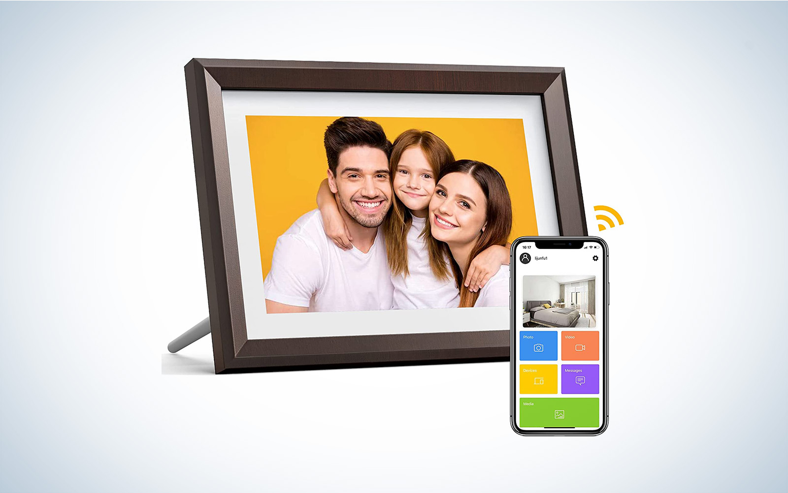 Dragon Touch Digital Picture Frame is the best digital picture frame for most people.
