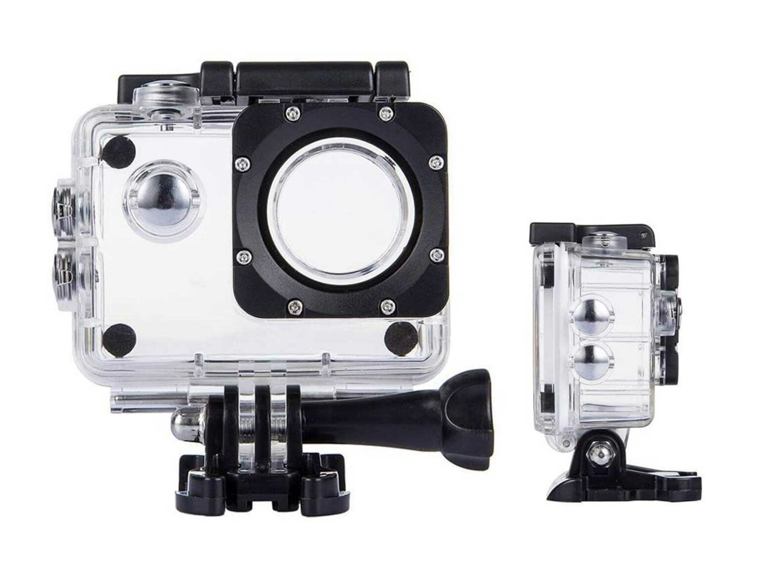 Camera housings to capture underwater action