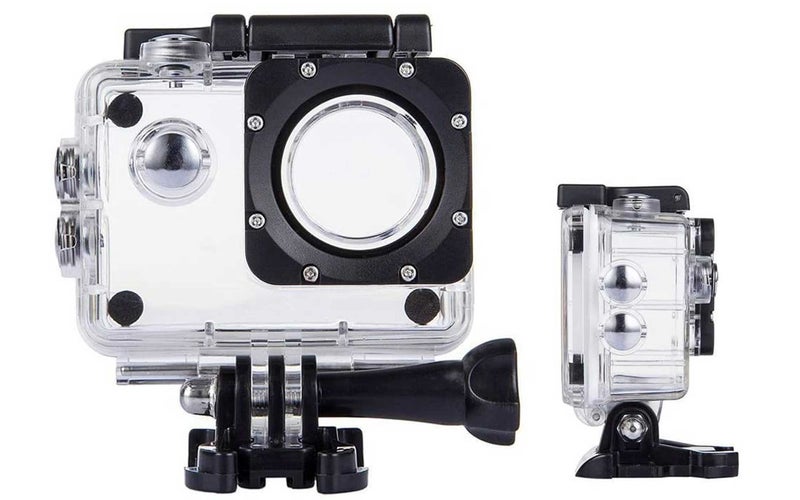 TEKCAM Action Camera Waterproof Case Underwater Protective Housing Case Compatible with AKASO EK5000/ DBPOWER EX5000/ WiMiUS Q1Q2/ EKEN H9R/ Campark X15 V30 Sports Camera