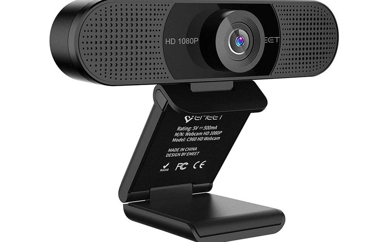 1080P Webcam with Microphone, C960 Web Camera, 2 Mics Streaming Webcam, 90°View Computer Camera, Plug and Play USB Webcam