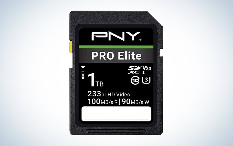 PNY 1TB PRO Elite Class 10 U3 V30 SDXC Flash Memory Card