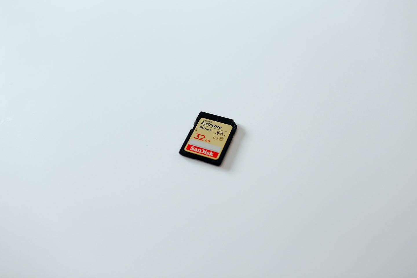 Fastest sd card on a white surface