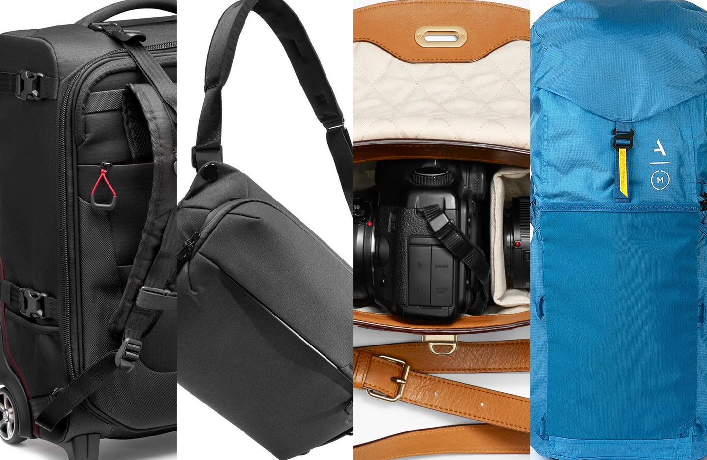A selection of camera bags