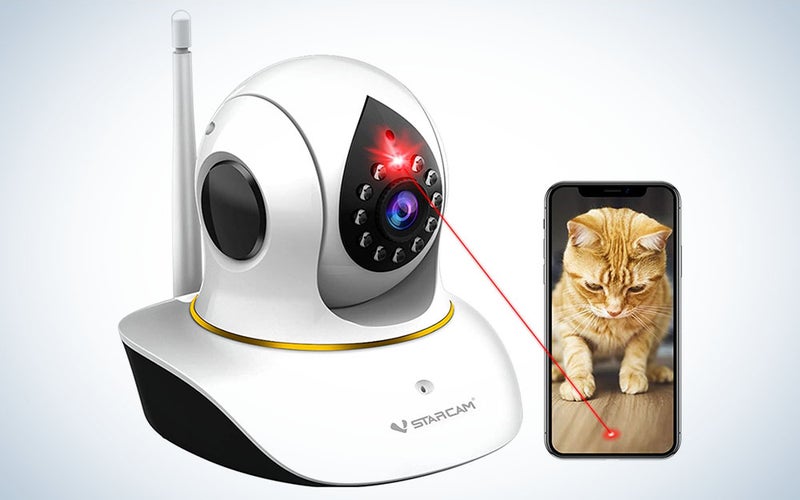 The VSTARCAM Cat Camera with Laser is the best cat camera.