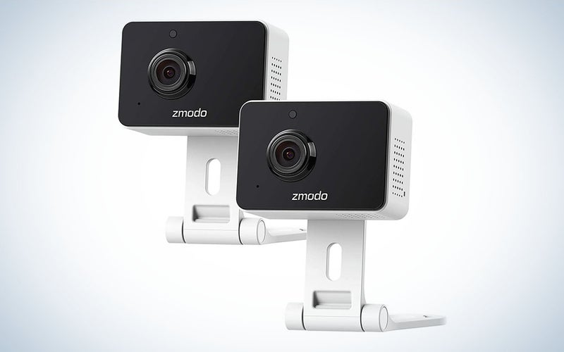 The Zmodo Mini Pro 1080p Indoor Home Security Camera is the best pet camera under $40.