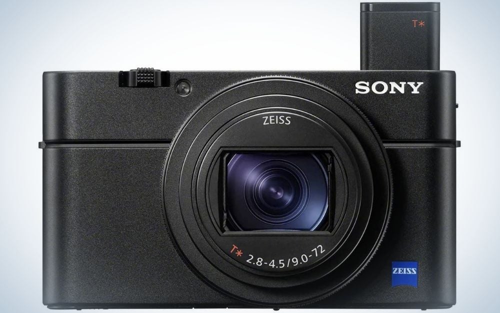 A black digital camera for beginners.