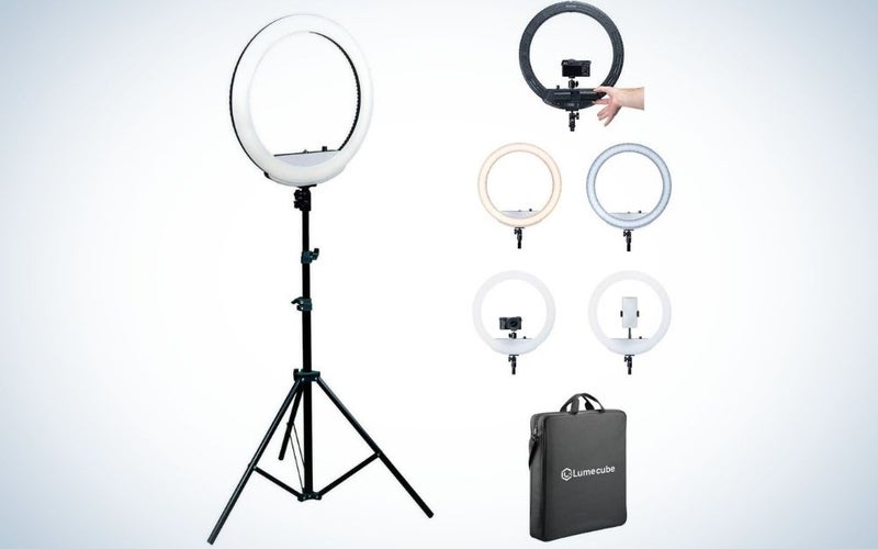 Battery powered ring lights are great Father's Day gifts for photographers