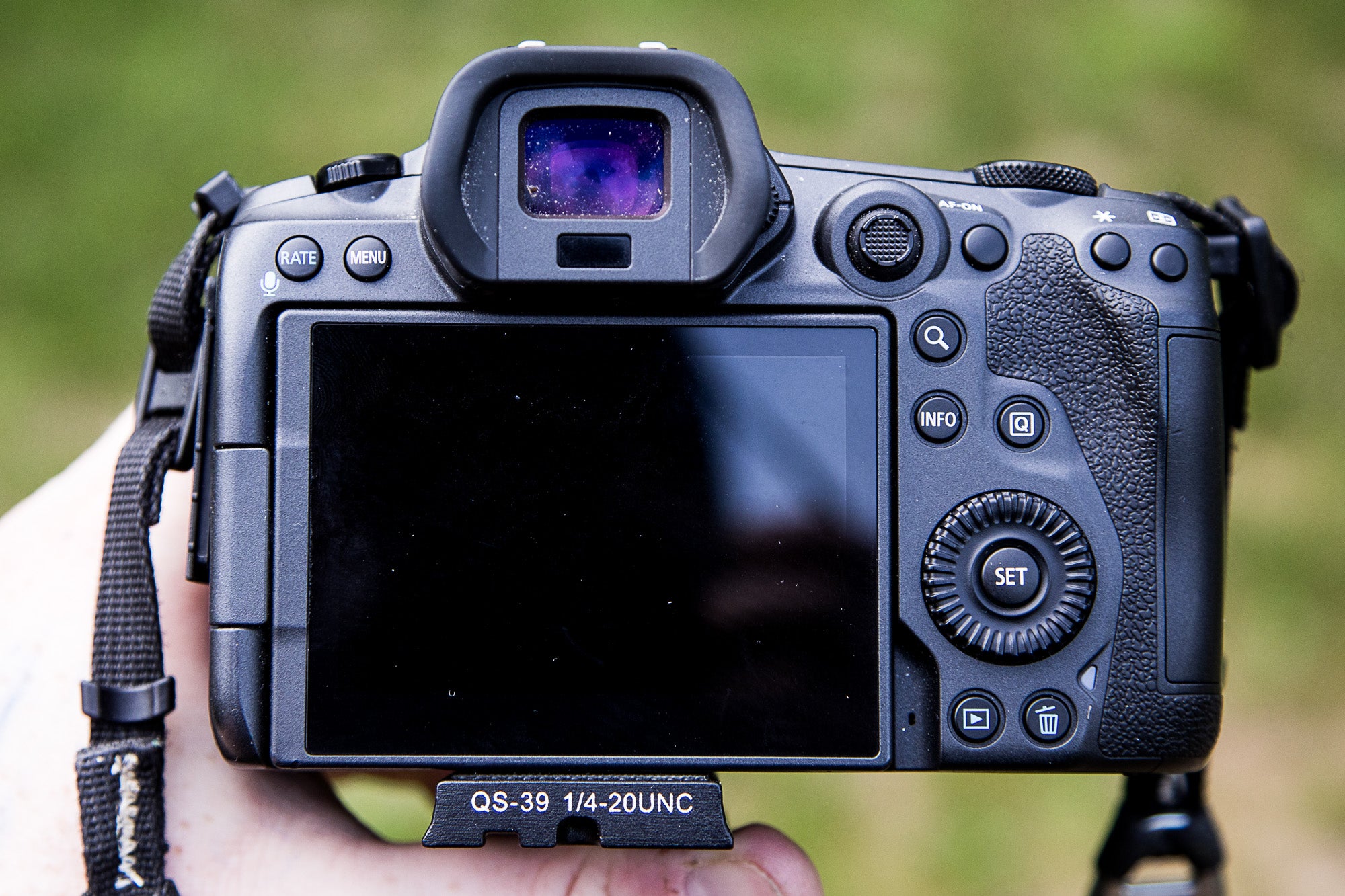 Canon EOS R5 mirrorless camera back