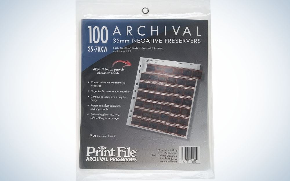 Best photo storage: solutions for any type of image 7 The Print File 35-mm Archival Negative Preservers are the best storage for negatives.