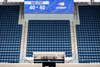 Empty stands and a scoreboard at the US Open in 2020
