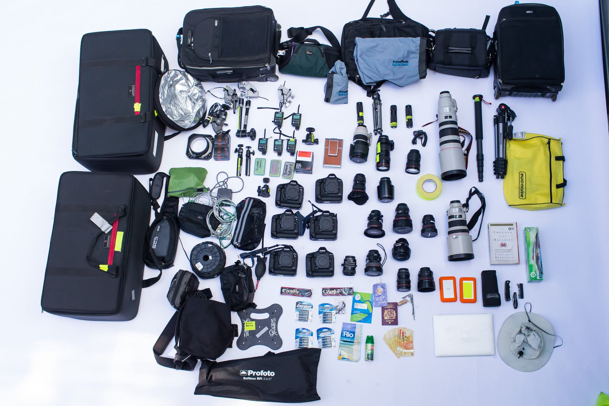 Simon Bruty's sports photography kit for Rio