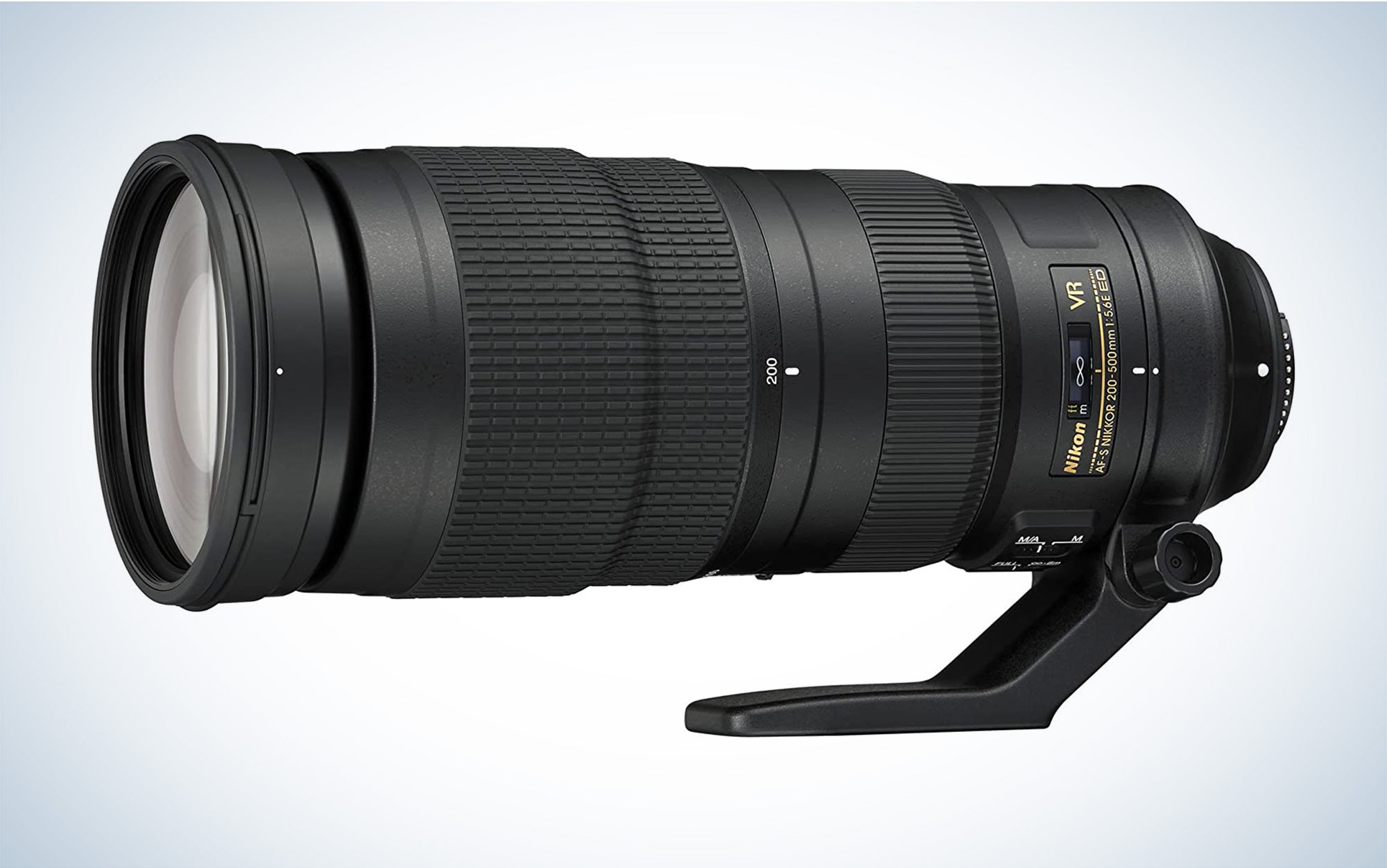 AF-S FX NIKKOR 200-500mm f/5.6E ED VR lens.